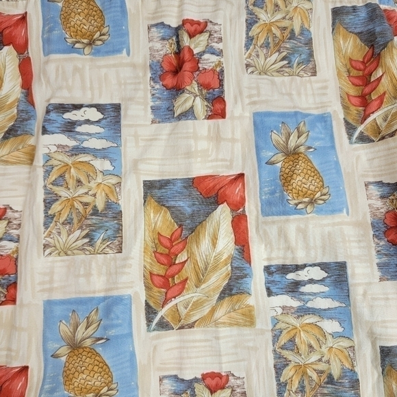 VTG Men’s L Aloha Hawaiian Camp Shirt, Short Sleeve, Pocket, Button Front - Picture 6 of 6